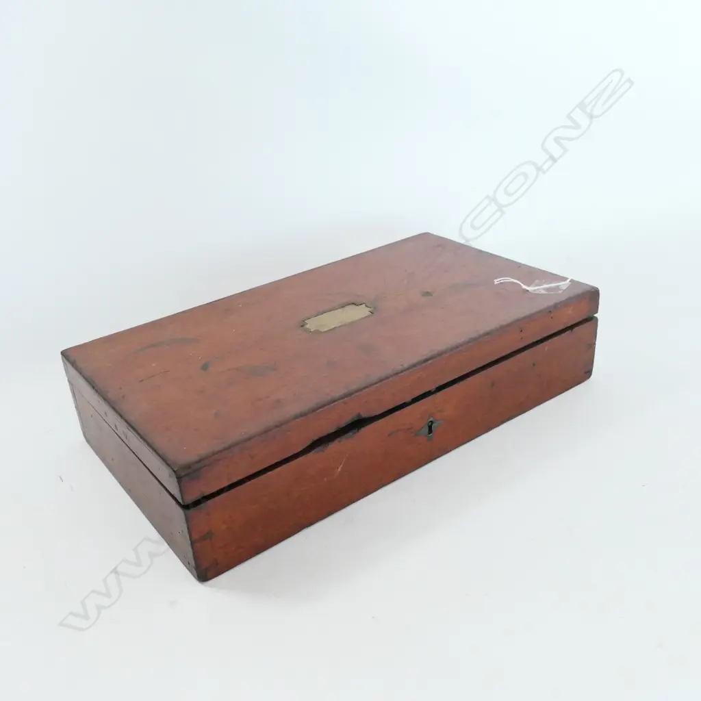 MAHOGANY BOXED SET OF SCALES & WEIGHTS... Image 1++
